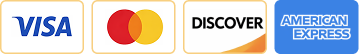 Accepted credit and debit cards